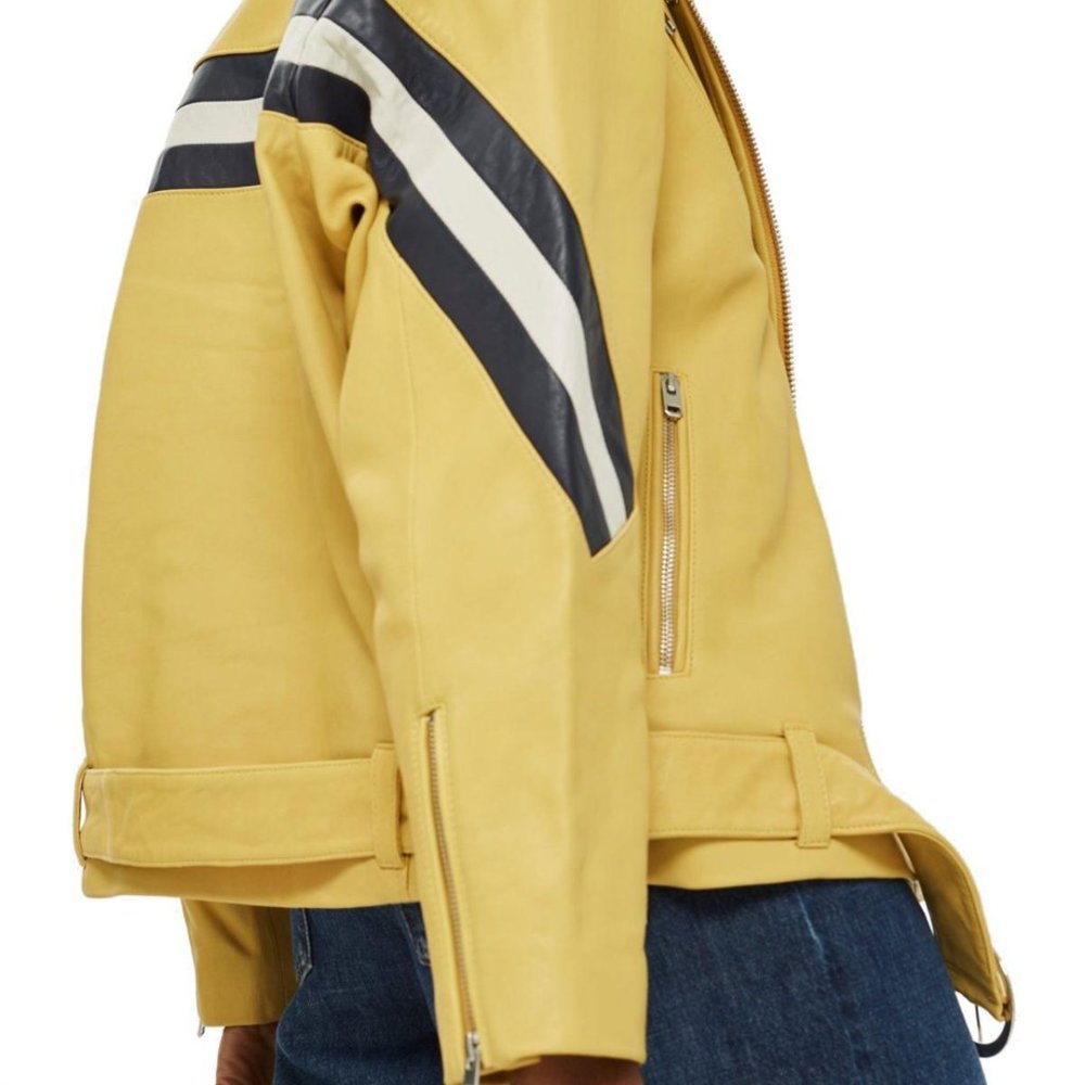 Topshop Strobe Leather Jacket - image 2